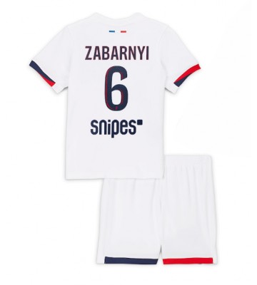 Paris Saint-Germain Illia Zabarnyi #6 Replica Away Stadium Kit for Kids 2025-26 Short Sleeve (+ pants)